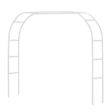 Metal Pergola Arbor,Wedding Arch 7.5 Feet Wide x 6.4 Feet High or 4.6 Feet Wide x 7.9 Feet High,Assemble Freely 2 Sizes,Lightweight Wide Wedding Garden Arbor Bridal Party Decoration White Arbor
