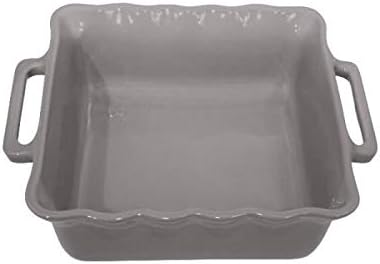 APPOLIA Delights Square Silver Oven Dish 34.5 cm Grey