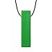 Chew Jewelry Brick Stick XXT Sensory Chew Necklace by ARK (Extra Extra Tough, Forest Green, Smooth)