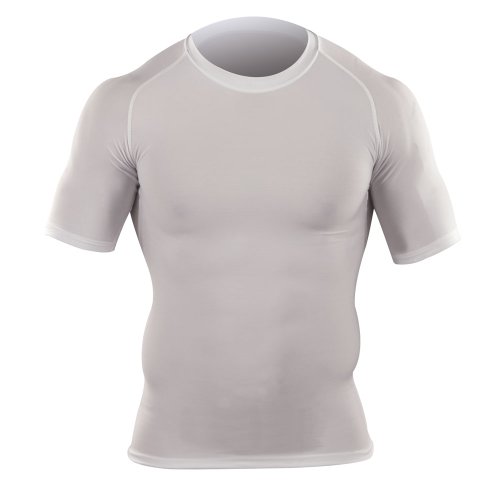 5.11 tactical #40005 short sleeve tight crew shirt (white, large)