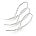 Zip Cable Ties, 5.5 Inch Long, White, 18 Pound, (1000 pcs.) Strong Nylon Plastic, Heavy Duty Industrial Grade, Self-Locking, UV Resistant, Organize, Bundle, Secure, Home, Office, Models, Crafts