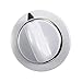 WE1M654 Dryer Timer Knob Replacement with Metal Ring Compatible with General Electric and Hotpoint Dryers, Replaces AP3995098 WE01M0443 WE1M443 (3 Pack)