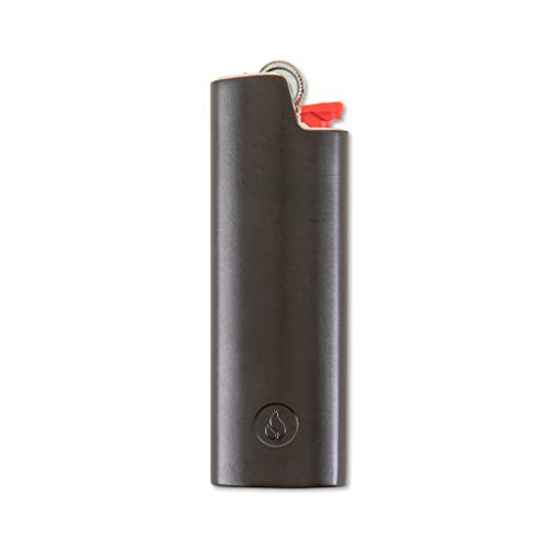 SilverStick Metal Lighter Cover (Sleeve, Case, Holder) for Full-Sized Bic (Matte Black)