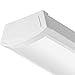 Lithonia Lighting 2 Foot LED Light Fixture, Low-Profile LED Wraparound Flush Mount Ceiling Light, 4000K Cool White, 120V, 24-Inch (FMLWL 24 840)
