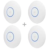 Ubiquiti Networks UAP-AC-PRO-US Unifi 802.11ac Dual-Radio PRO Access Point (4 Items)