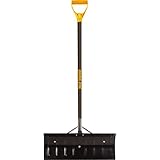 True Temper 24-Inch Steel Blade Snow Pusher - 1639300