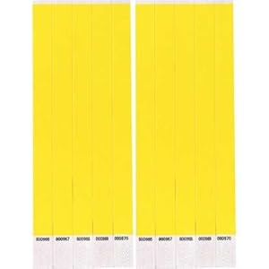 Amazon.com: Neon Yellow Paper Wristbands 500ct: Toys &amp; Games