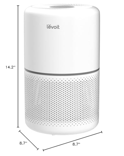 LEVOIT Air Purifier for Home Allergies Pets Hair in Bedroom, Covers Up to 1095 ft² by 56W High Torque Motor, 3-in-1 Filter with HEPA Sleep Mode, Remove Dust Smoke Pollutants Odor, Core300-P, White - Image 8