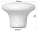 Harrier Ceramic Cabinet Door and Drawer Knobs, White, 25 Pack