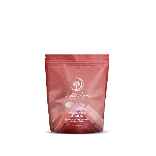 Little Moon Essentials For Two or Just For You Mineral Bath Salt, Passion, 4 oz.