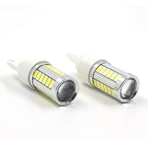 Dantoo Lumens Extremely Bright 2 x T20 7440 7443 LED Reverse Light Bulbs 33 SMD For Back Up Reverse Lights or Tail Brake Lights,Xenon White(6000K)
