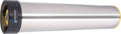 San Jamar C3500E Stainless Steel Horizontal Surface Mount Beverage Paper Cup Dispenser, Fits 32oz to 46oz Cup Size, 4" to 4-7/8" Rim, 23-1/2" Tube Length