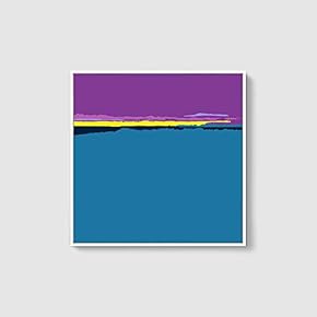Framed Canvas Home Artwork Decoration Night Canvas Wall Art for Living Room, Bedroom - 16x16 inches