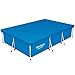 Bestway Flowclear Pro Rectangular Above Ground Swimming Pool Cover, Compatible with Steel Pro Pools, for Rectangular Outdoor Pools, Blue