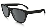 Oakley Men's Frogskins OO9013-50 Iridium Wayfarer Sunglasses, Matte Black,
