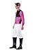 Smiffys Jockey Costume, Pink & Black, L - US Size 42