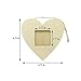 Lzttyee 10PCS Unfinished Wood Mini Photo Frame Handmade Durable Craft DIY Hanging Picture Frame for Home Decoration (Heart)