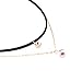 Bridalvenus Black Gothic Lace Velvet Choker Necklace, Double Layer Clavicle Choker with Rhinstones Pendant for Women and Girls