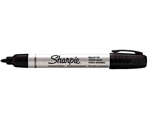 SHARPIE Set of 3 Permanent Markers Metal Small Bullet Tip Blackaa