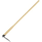 3-Tooth Hoe with Wood Handle, 47-Inch
