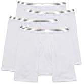 Stafford 4 Pair Dry+Cool Full Cut Briefs Big (3X-Large) White