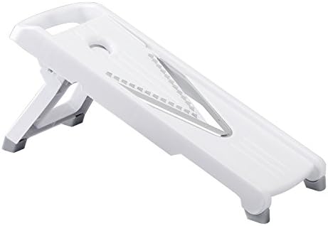Cymas Vegetable Slicer, Food Mandolin Slicer, with 5 Stainless Steel V-blades, Veggie Cutter, Vegetable Julienne Slicer for Potato, Carrots, Cucumbers