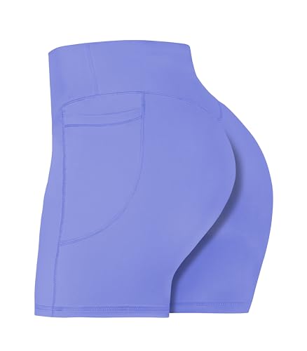 Sunzel Women's High Waisted Biker Shorts with Pockets for Yoga Workout at Amazon
