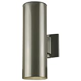 6797500 Two-Light Outdoor Wall Fixture, Polished Graphite Finish on Steel Cylinder (Tools & Home Improvement)