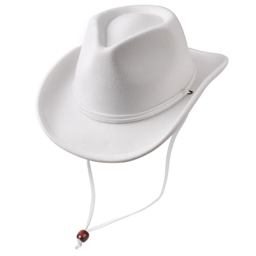 1 Pc Cowboy Hat: White 17a