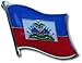 Haiti Flag Lapel Pin /Drapo Ayisyen An Zepeng (Haitian broach, 0.75