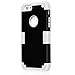 iPhone 6 Case 4.7, iPhone 6 Cases Hard Cover Shell TPU Rubber 2 Piece Ultra Slim Thin Bumper Covers Apple iPhone 6S Case Durable Protective Design Hybrid Defender Heavy Duty Shockproof (Black Grey)