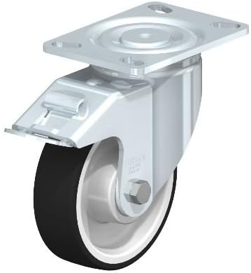 Blickle - LH-POTH 150K-16-FI Blickle Pressed Steel Swivel Caster, Heavy Duty castors, with top Plate Fitting and 'Stop-fix' Brake