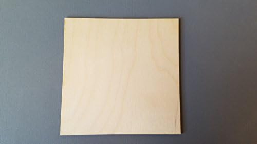 5" wooden squares (5 Pack), unfinished coasters or trivets, arts and crafts supply, wooden canvas panel