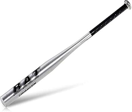 silver baseball bat