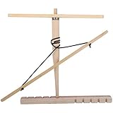 Housolution Fire Bow Drill Kit, Primitive Fire Making Tool Wood Fire Starter by Friction for Outdoor Survival Practice, Kids Educational Learning and Bushcraft Training - Burlywood