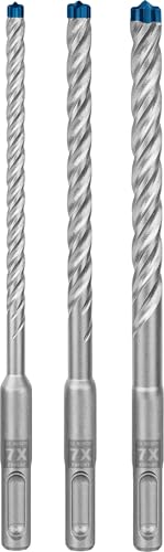Bosch 5X Expert SDS plus-7X Hammer Drill Bit Set (for Soft Stone, Hard Stone, Ø 6-10 mm, Professional Accessory Rotary Hammer Drill)