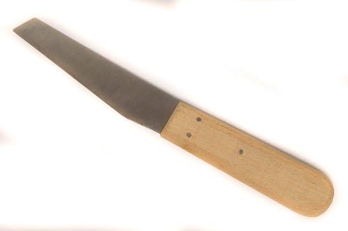 8 1/2" English Shoe Knife with Birch Handle, By Wood Carver Tools