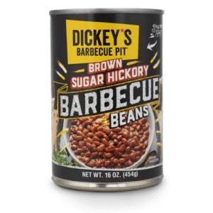 Dickey’s Brown Sugar Hickory Barbecue Beans, 16 Oz Can, Canned Beans, Baked Beans, Canned Food, Canned Vegetable