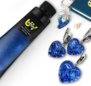 UV Resin Kit Clear Hard Resin with Mold Sunlight Activated Ultraviolet Glue UV Epoxy Resin for Beginners Jewelry Making Coating Starter Art Kits (3.3oz, 100g)