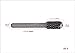 YUFUTOL SC-3 Tungsten Carbide Burr Cylinder Ball Nosed Shape Double Cut Rotary Burr File(3/8” Cutter dia X 3/4”Cutter Length) with 1/4’’ Shank dia,1pcs