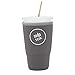 Sok It Java Sok Iced Coffee & Cold Soda Insulated Neoprene Cup Sleeve (Dark Grey, Large: 30-32oz)