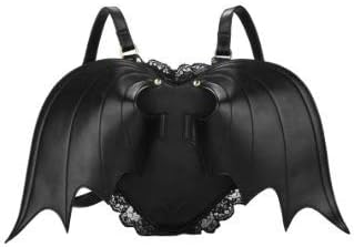 FVSDVCXV Women Backpack Bat Wing Backpack Punk Newest School Bag for Girls Bat Bag Angel Wings Backpack Cute Little Devil Package