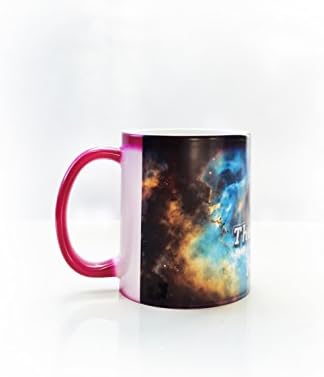 Universe Color Changing Sublimation Mugs for Tea Hot Chocolate Coffee (Pink)