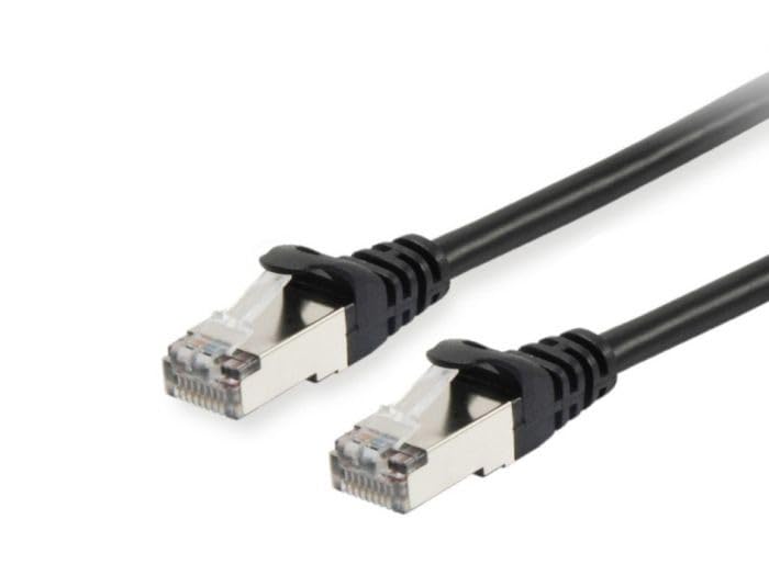 Equip Patch Cable RJ45 Cat6A S/FTP (S-STP) PIMF 1.00 m Black