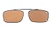 Eyekepper 3-pack Clip-on Polarized Sunglasses 56 * 34MM Grey/Brown/G15 Lens