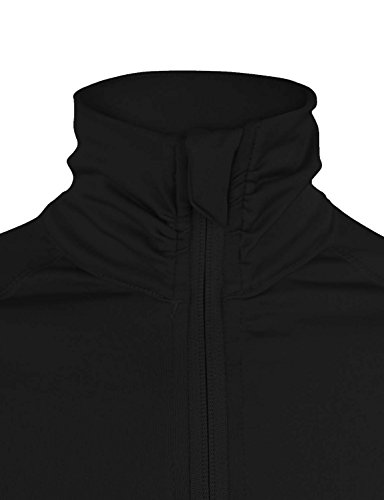 image for makeitmint Women's Comfy Zip Up Stretchy Work Out Track Jacket w/Back 