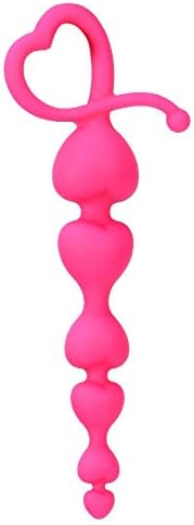 RicharJov 10 Even Heart-shaped Silicone Pull Beads B-útt Plùgs Toy