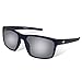KastKing Toccoa Polarized Sport Sunglasses for Men and Women, Matte Midnight Blue Crystal Frame, Smoke Base White Steel Mirror