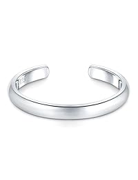 BoRuo aro para el dedo del pie de plata de ley 925, anillo ajustable hipoalergénico de 2-4 mm