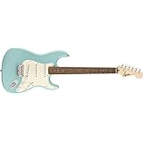 Fender Bullet 6 String Solid-Body Electric Guitar, Right, Tropical Turquoise, Full (0371001597)